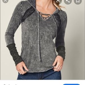 Charcoal studded Top